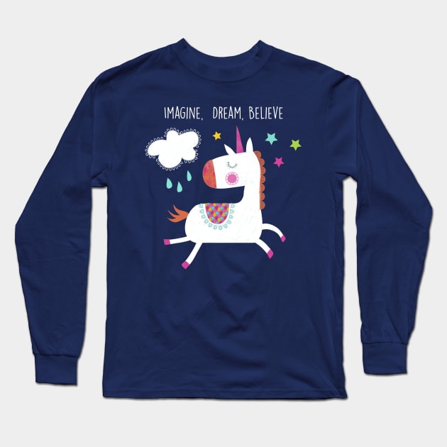 Unicorn Long Sleeve T-Shirt by tfinn